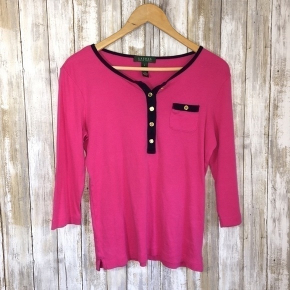 Lauren Ralph Lauren Tops - Lauren Ralph Lauren Pink Blouse
